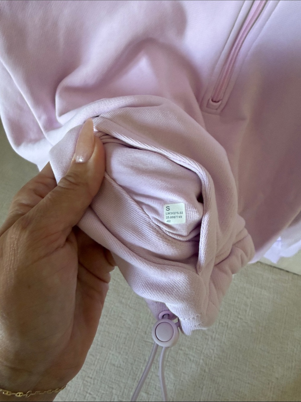 Lululemon Cotton Terry Pullover half zip - Picture 4 of 5